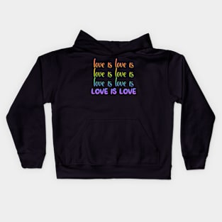 Love is Love is Love Kids Hoodie